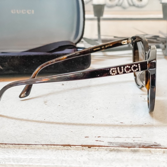 GUCCI Havana Gradient Brown Sunglasses - Picture 3 of 11